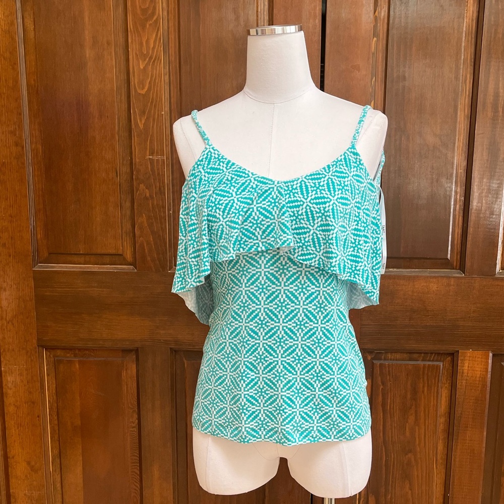 Tart Green Ruffle Tank